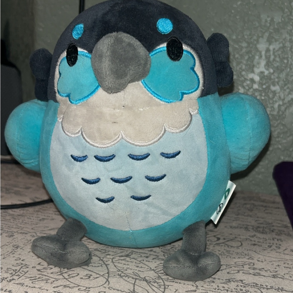 Jaiden Animations Ari Plush Bird Blue Stuffed Animal 
#owl #plushie #kawaii